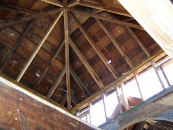 vista techo madera casa prefabricada