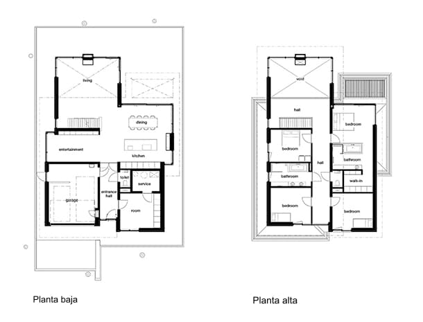 Kerckebosch House - planos planta - Engel Architecten