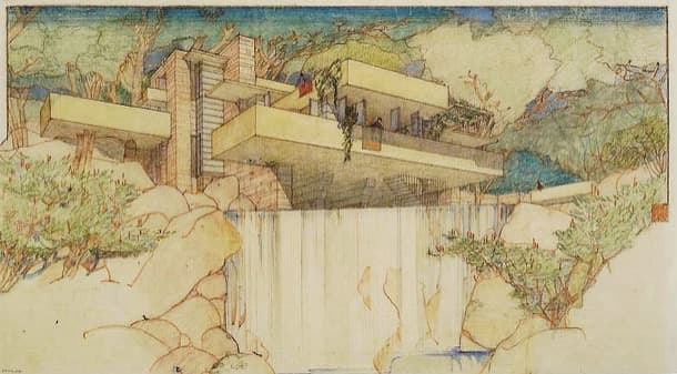 Casa de la Cascada (1935), por Frank Lloyd Wright