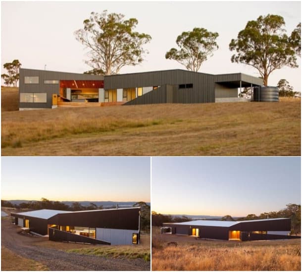casa solar en Tasmania - exteriores