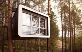 The Cabin: refugio prefabricado de TreeHotel