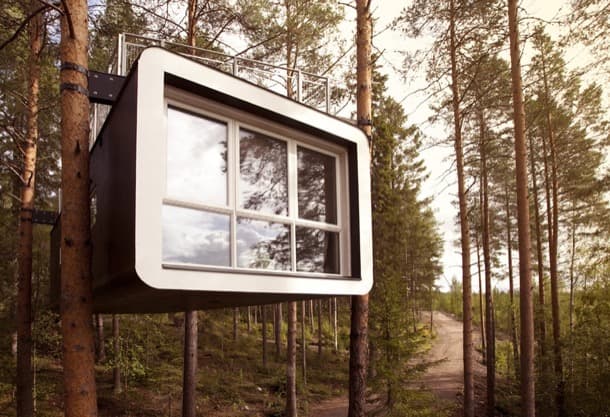 The Cabin: refugio prefabricado de TreeHotel