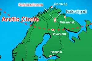 plano situación Laponia Kakslauttanen