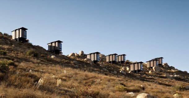 refugios Encuentro en ladera Valle Guadalupe