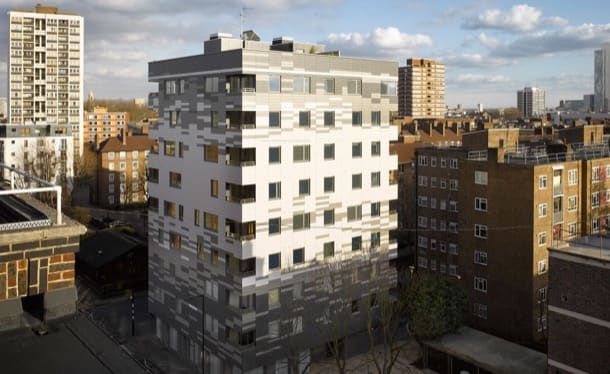 Apartamentos en Londres con estructura de madera