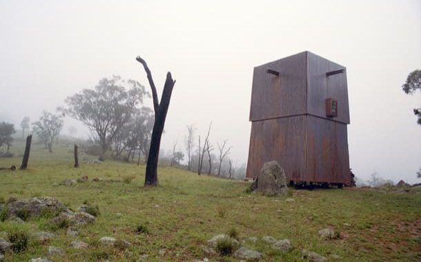 Permanen Camping refugio prefabricado de cobre y madera