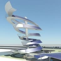 Solar Spiral edificio 5000 placas solares