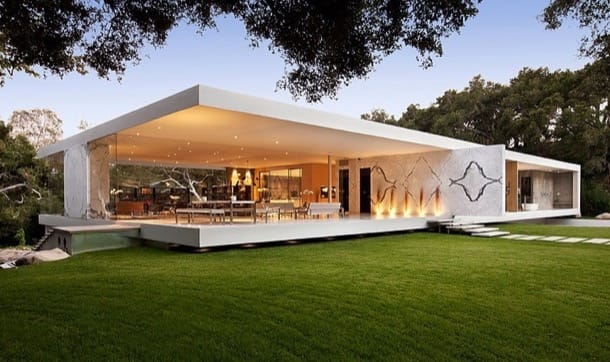 lujosa villa Glass Pavillion Santa Barbara California