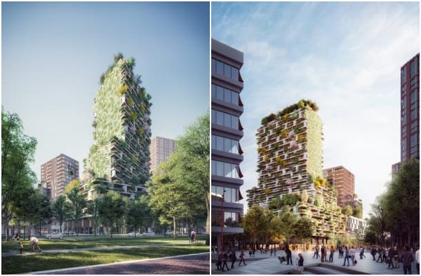 renders calle Hawthorn Tower de Utrecht