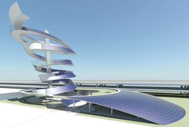 torre-mirador fotovoltaica Solar Spiral