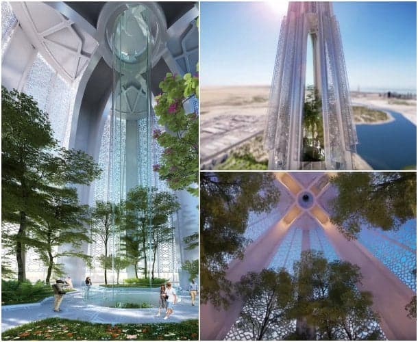 Dubai Creek Tower - jardines