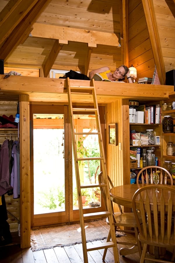 Quietude - pequeña casa de madera con altillo