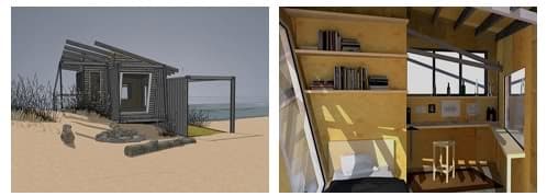 detalles refugio wave shelter