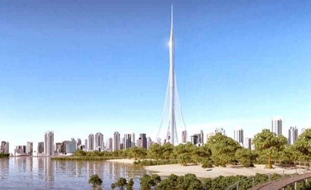 torre de observación Dubai Creek Tower