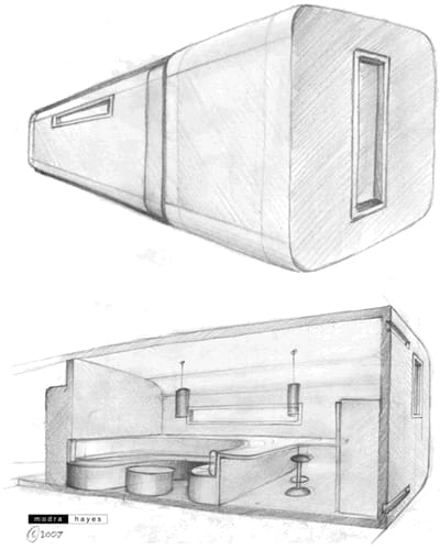 dibujos vivienda expandible ModPod