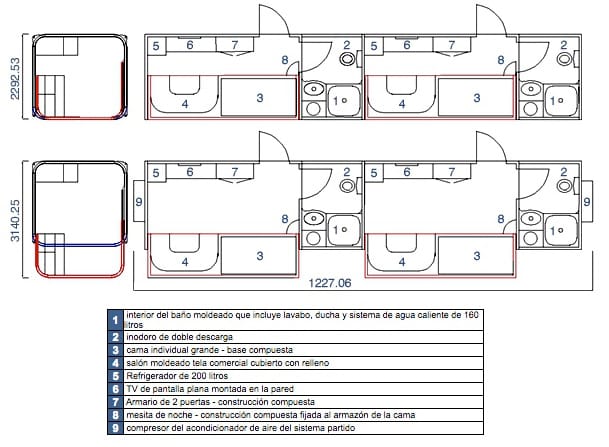 planos planta vivienda expandible ModPod