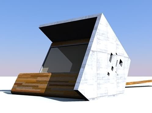 render moderno refugio Riverside Shelter