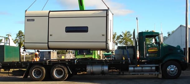 transporte vivienda expandible ModPod