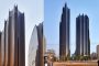 fachada vidrio negro Torres Chaoyang Pekin