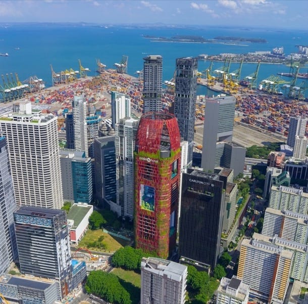 panoramica Singapur Torre Hotel Oasia