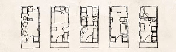 planos casa madera Gifford Tumbleweed