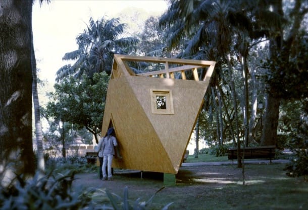 Refugio experimental de madera