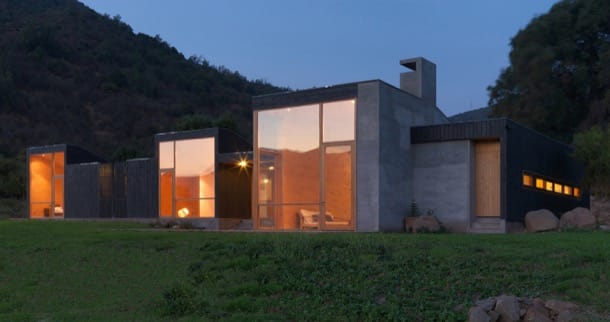 Campana House - casa de una planta en Chile
