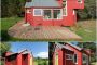 NestHouse exteriores casita de madera color rojo