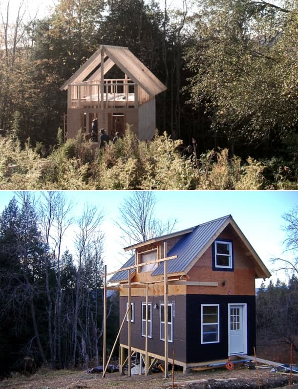 casa de madera construida taller Peter King