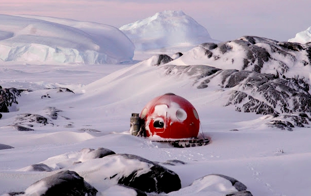 iglú prefabricado en la Antártida