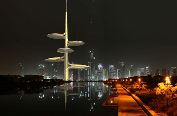 Seawater Dubái - torre de invernaderos