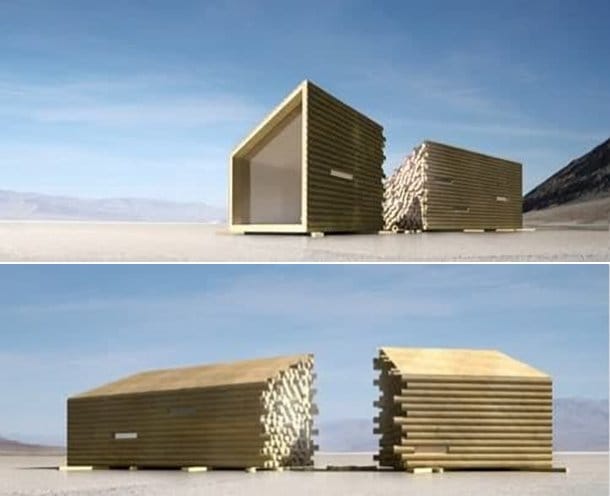 renders refugio Flake House