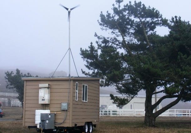 Camping Cube casa pequeña con turbina