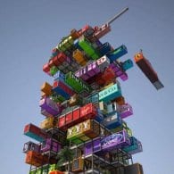Hive Inn torre de contenedores
