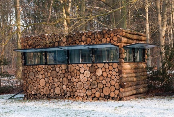 Tree Trunk Garden House - refugio de troncos