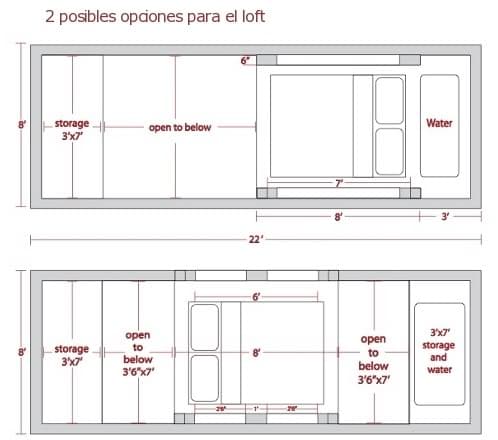 opciones planta altillo ProtoHaus