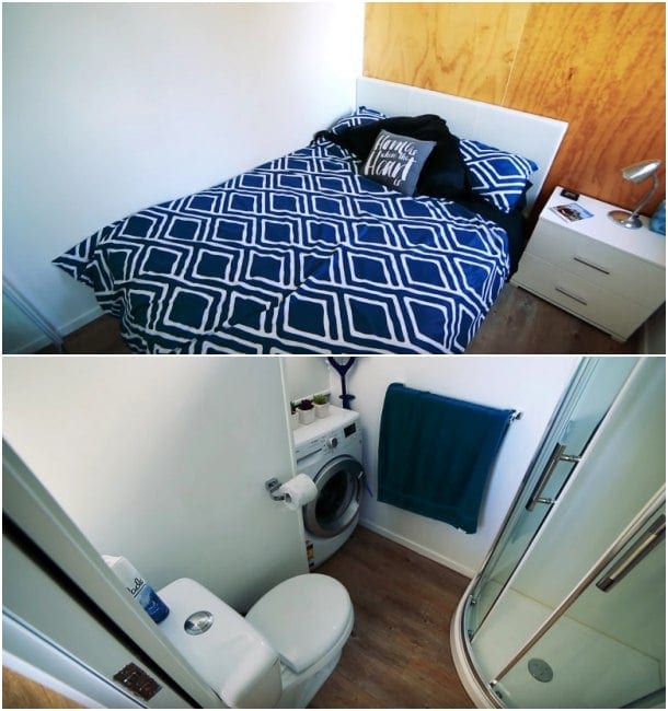 dormitorio principal y cuarto de baño