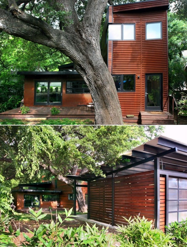 exteriores de la casa Eva Street Residence, en Austin (Texas)