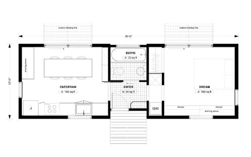 plano de planta de la casa 12xTrio