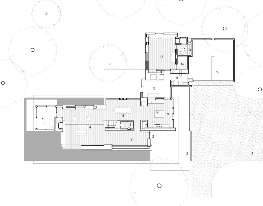 plano de planta baja Greenwich House