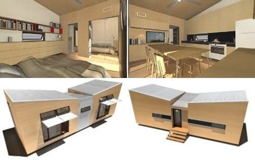renders originales diseño MiniHome 12xTrio