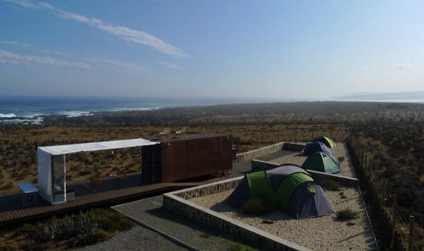 vista aérea zona acampada Huentelauquén