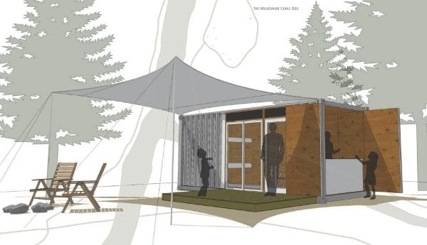 REtain: moderna cabaña para acampada