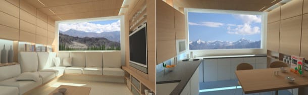 renders del interior de la vivienda