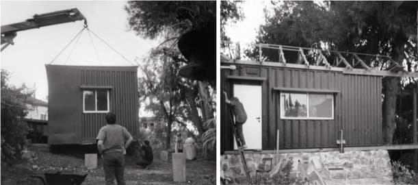 Two-Tree House cabaña con dos contenedores
