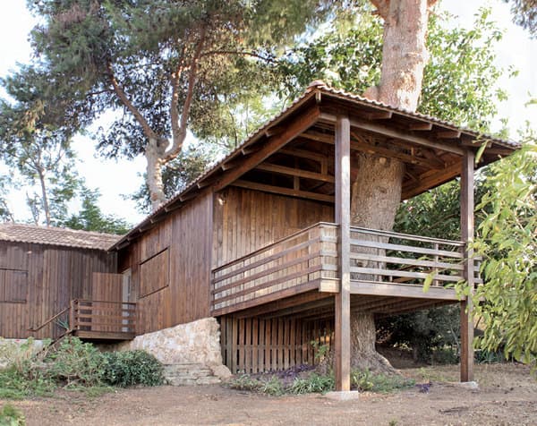 cabaña prefabricada Two-Tree House