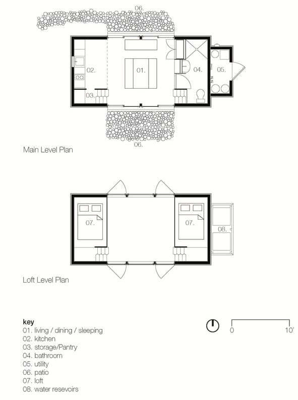 planos de planta de la EDGE House