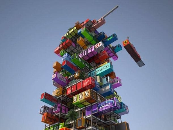 Hive-INN: torre de contenedores