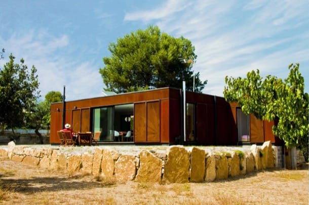 Casa Menta exterior de acero corten