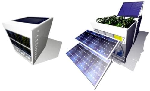 paneles solares en casa prefabricada